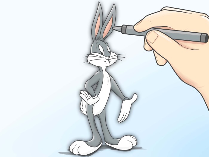 Bugs bunny easy drawing small