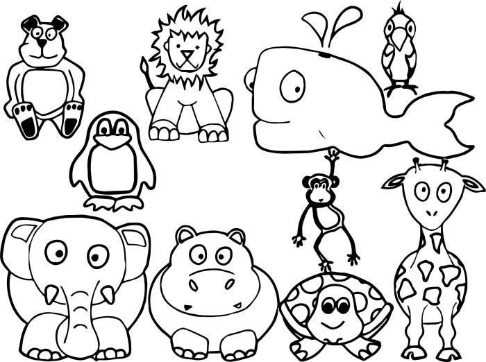 Free Animal Coloring Pages for Toddlers