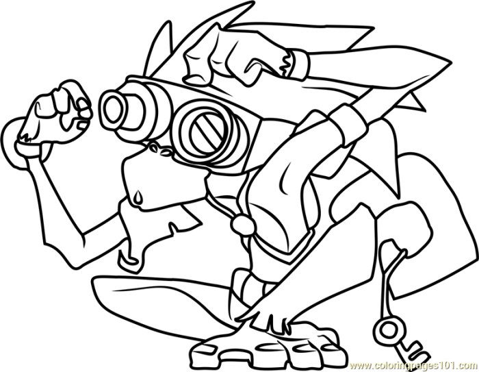 Coloring page animal jam sir gilbert