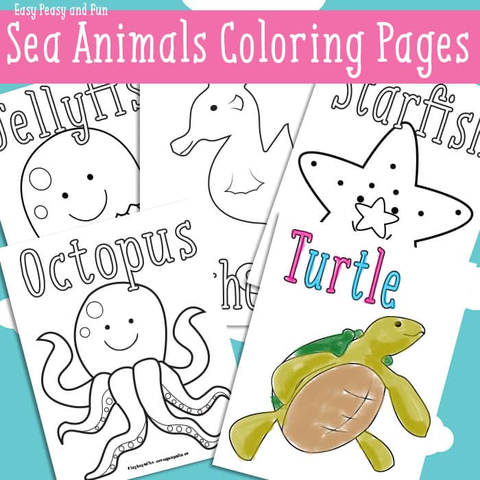 Free sea animal coloring pages