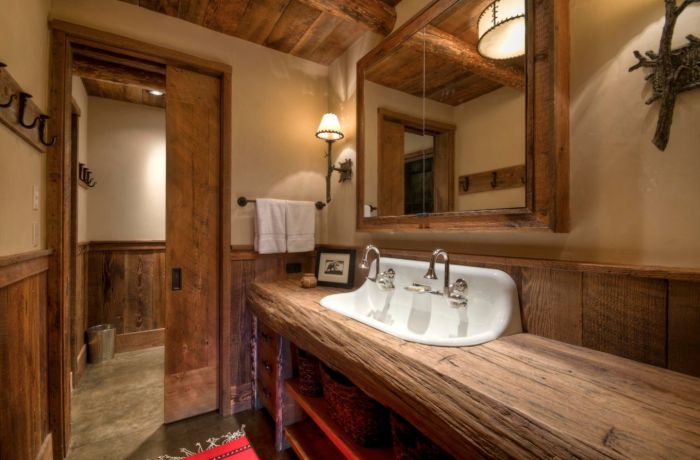 Rustic bathroom decor ideas