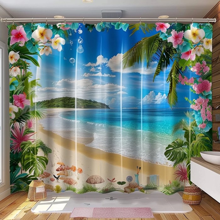 Beach cottage bathroom decor