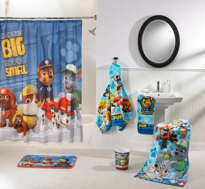 Paw patrol bathroom decor