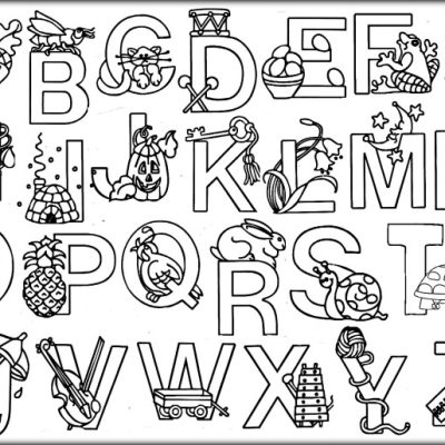 Animal Alphabet Coloring Page A Wild Adventure