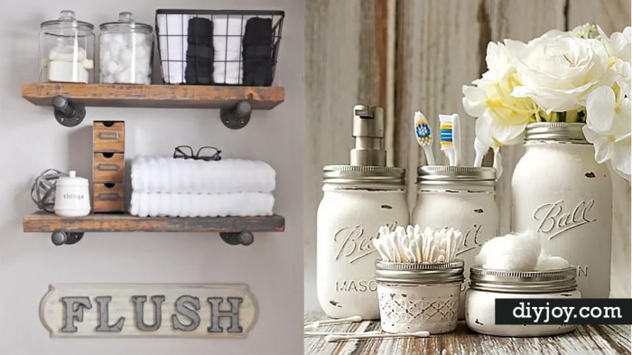 Diy fall bathroom decor