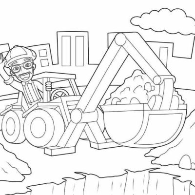 Blippi Coloring Book Animals and Machines