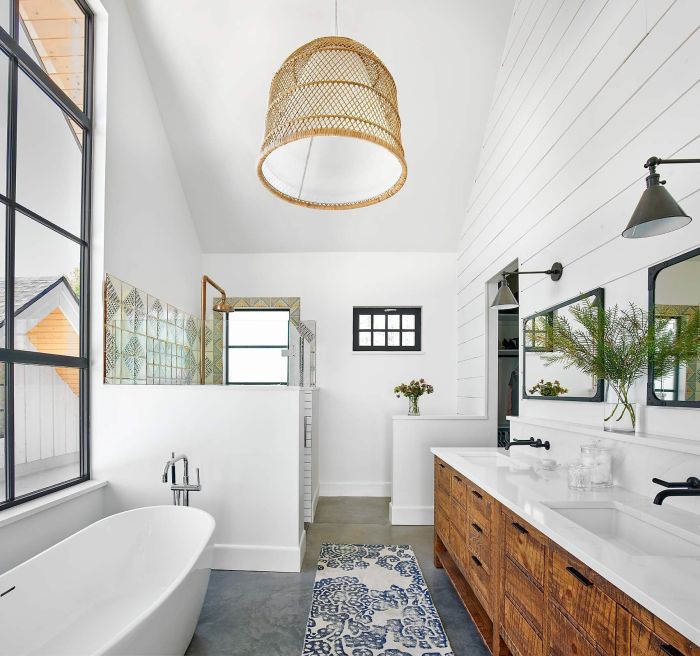 Bathroom decor modern farmhouse