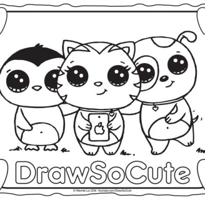 Cute Coloring Pages of Cute Animals