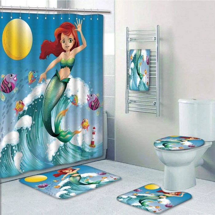 Little mermaid bathroom decor