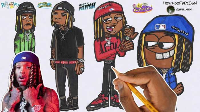 Kingvon drawing easy cartoon