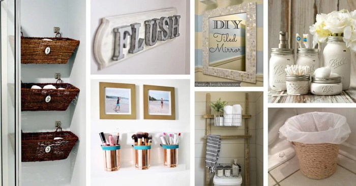 Do it yourself bathroom decor