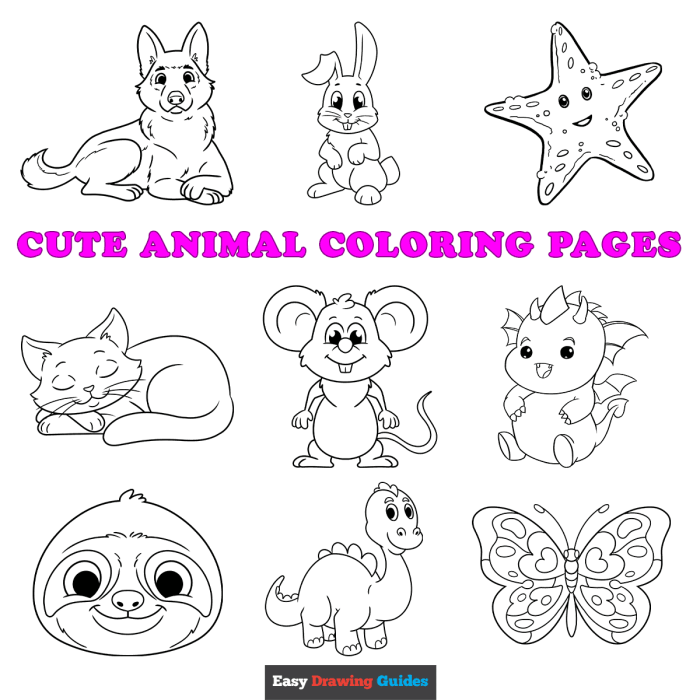 Animal coloring pages educational