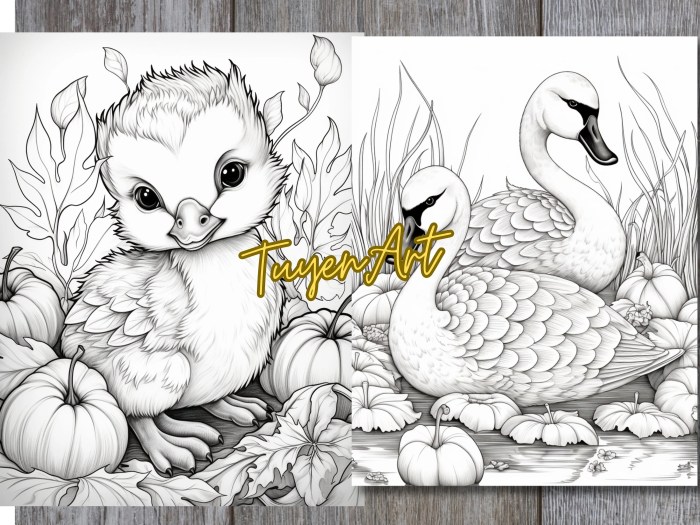 Fall animal coloring sheets