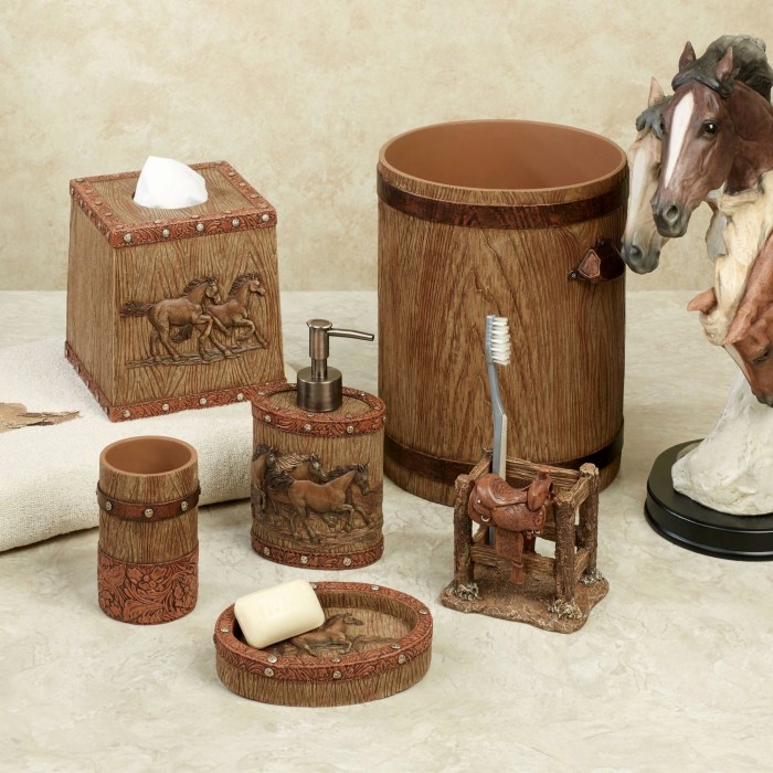 Western bathroom decor sets